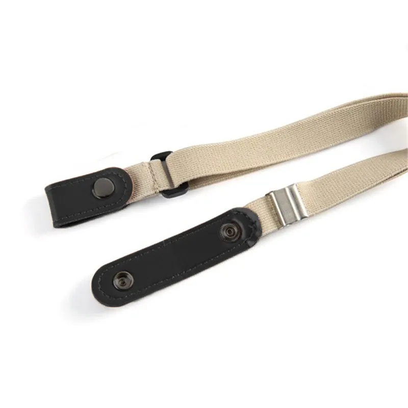 Ceinture élastique sans boucle Beige - 80/180x3,4cm-2