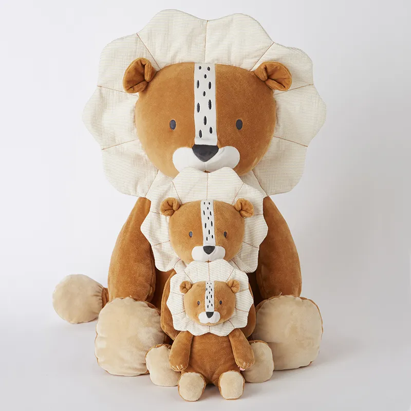 Peluche large Veloudoux B&K Babou Marron - 80cm-3