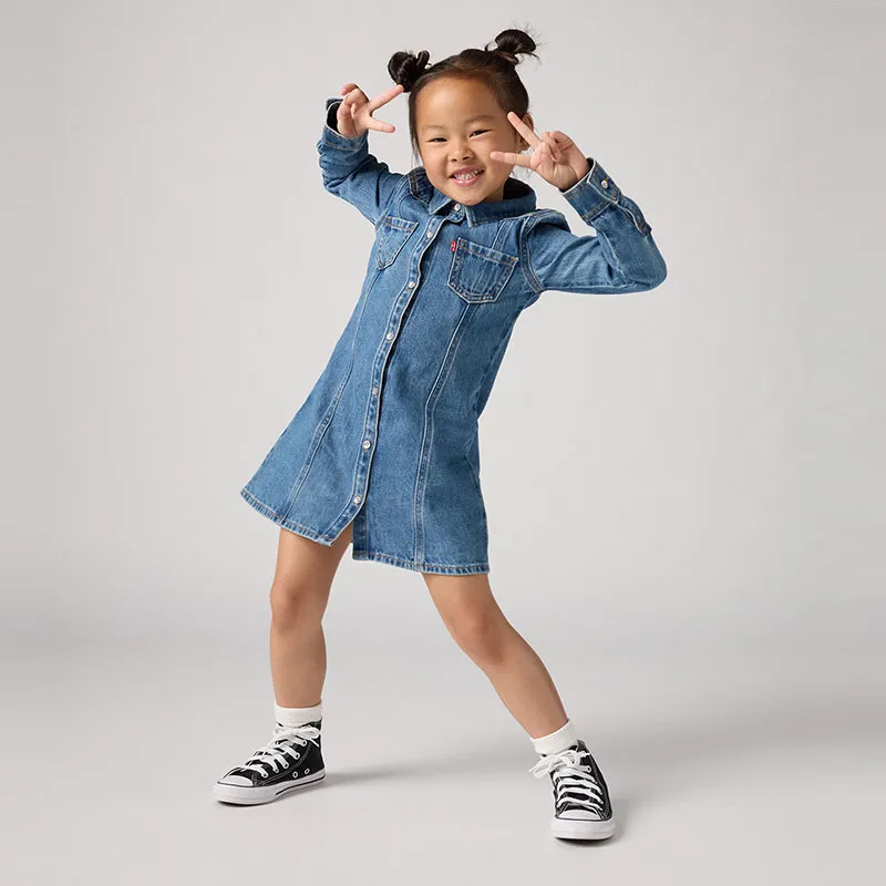 Robe chemise Western Denim - Drew me in-0