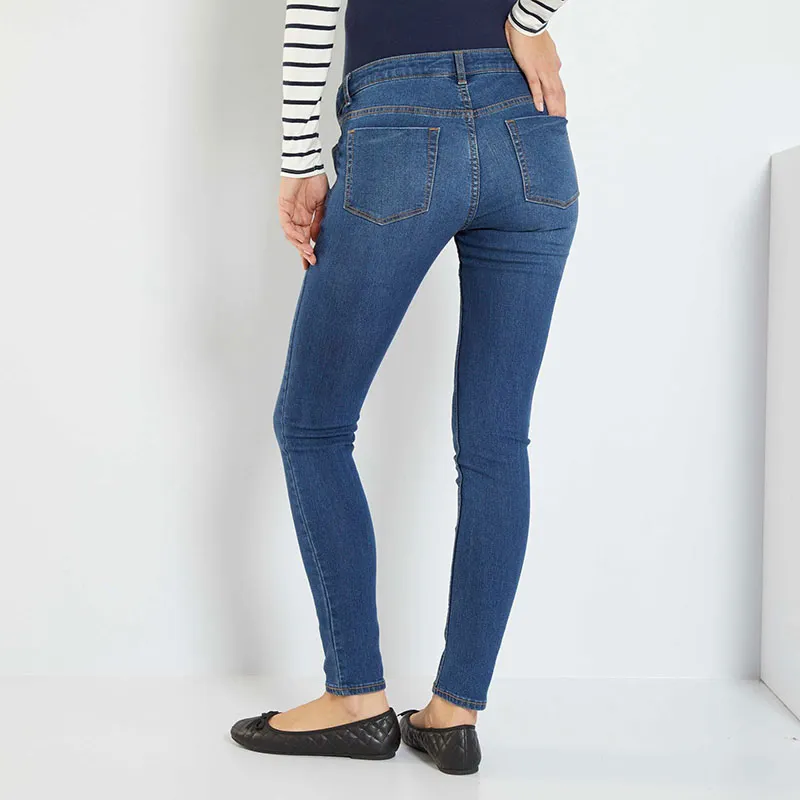 Pantalon de grossesse Slim fit L30 - Denim brut - KIABI-2