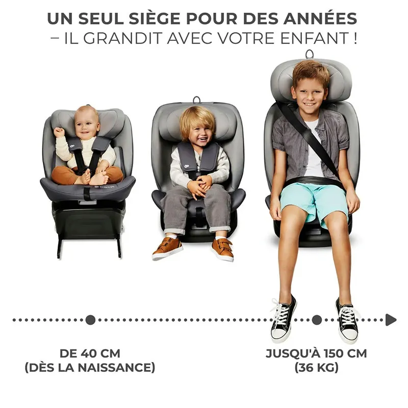 Siège-auto 360° I-Grow i-Size/Isofix 40-150 cm - Happy Shapes-3