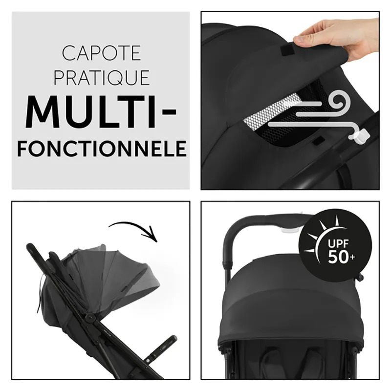Poussette Compacte Travel N Care + Pare-soleil + Liner Mickey Mouse Noir - 0m+-10