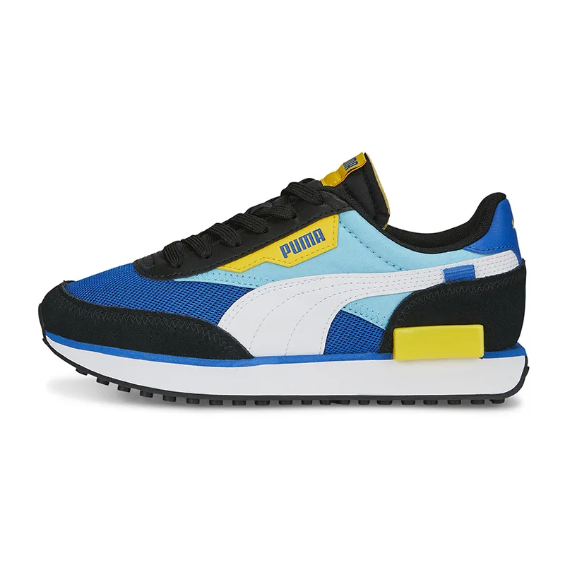 Baskets Garçon Future Rider Splash Puma - Bleu Hero/Blanc/Jaune-0