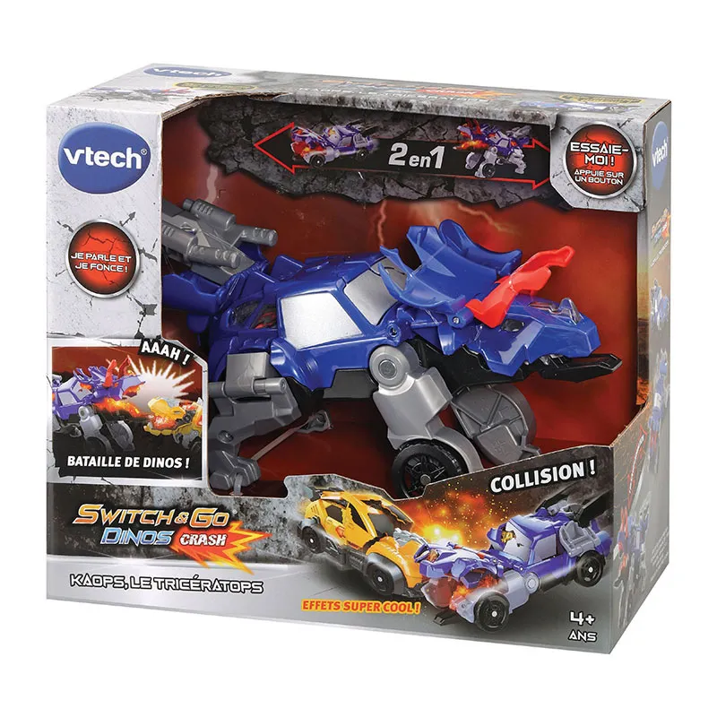 Switch & Go Dinos Crash Kaops le Tricératops - 4+-6