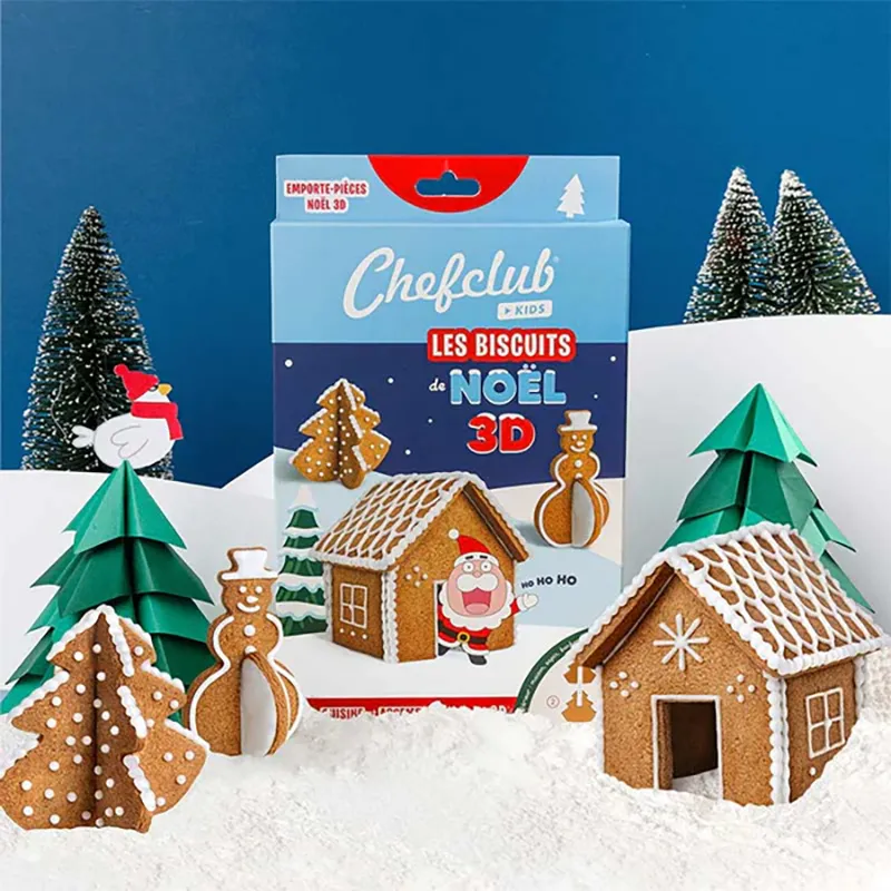Emporte-pièces Les biscuits de Noël 3D - 7pcs - CHEF CLUB-0