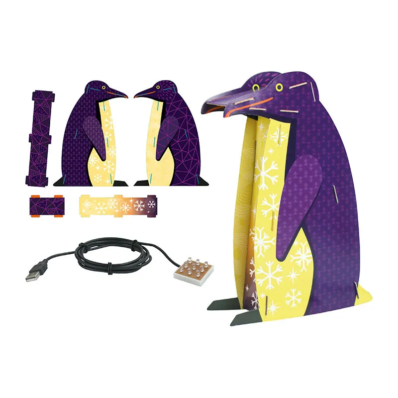 Kit créatif Lampe 3D - Pingouin-0