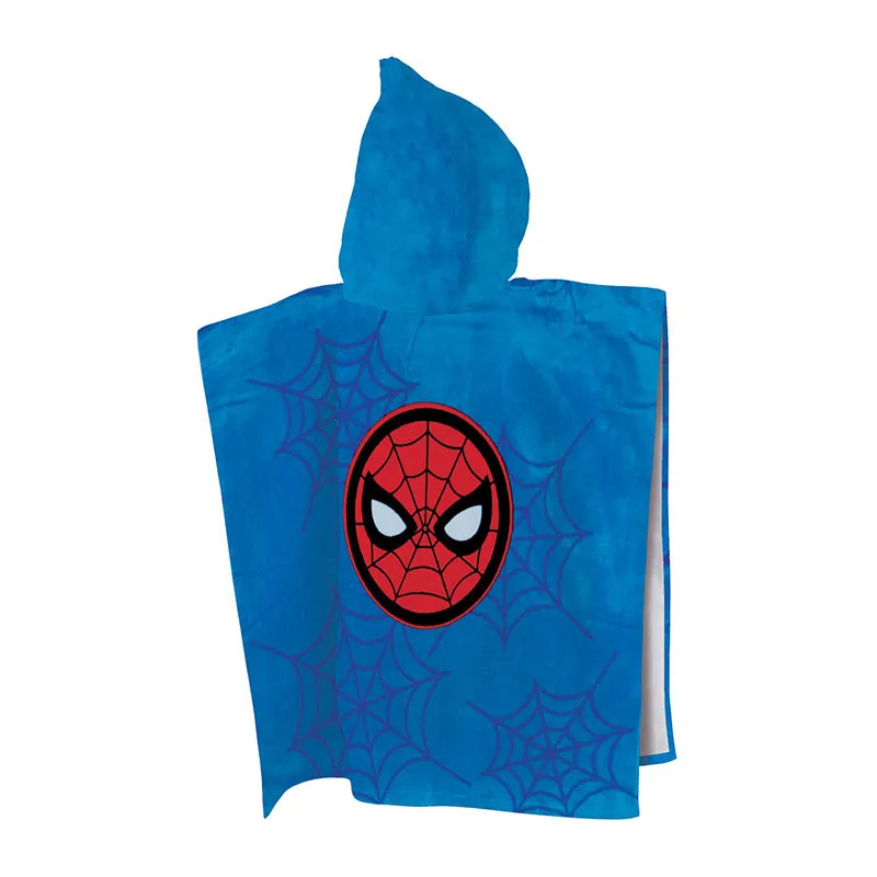 Cape de bain Spiderman Bleu - 60x120cm-1