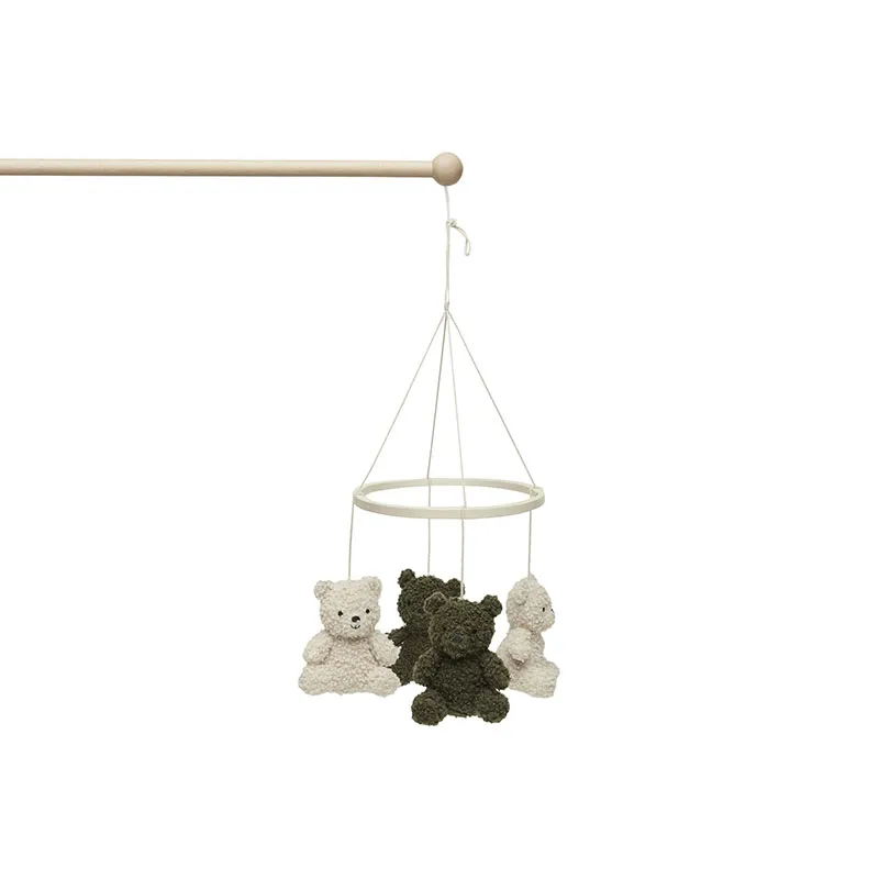 Mobile Bébé Teddy Bear Leaf Vert/Naturel - 33x30cm-3