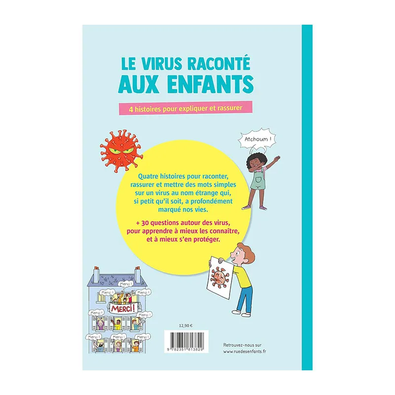 Le virus raconte aux enfants 4 histoires pour expliquer et rassurer - 6+-1