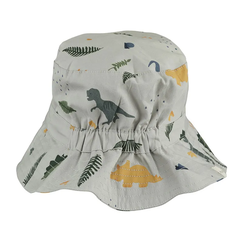 Chapeau de soleil Sander Dino Dove blue mix - Liewood-1