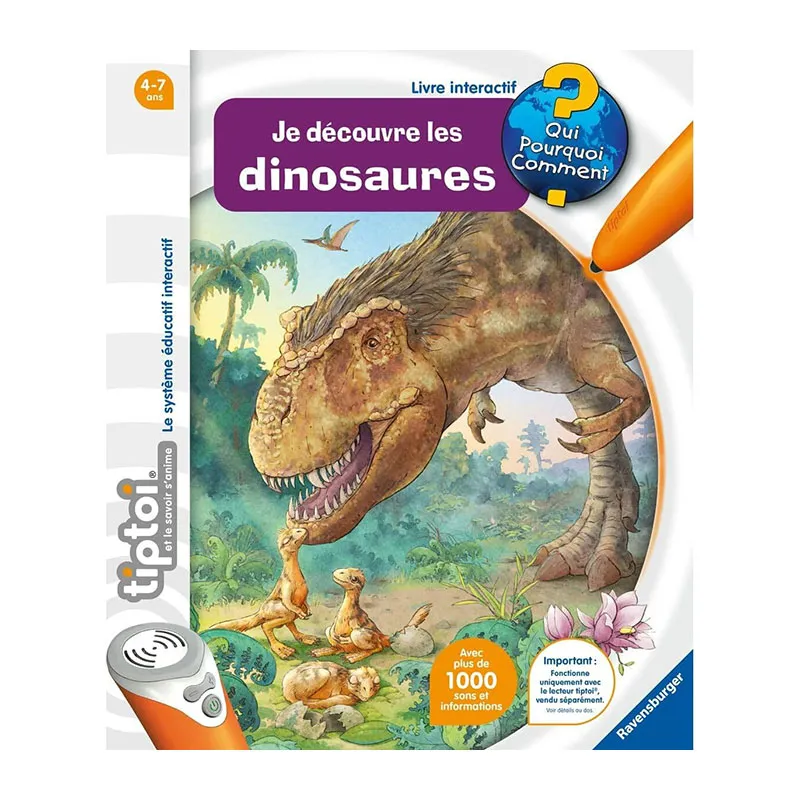 Livre intéractif Je decouvre les dinosaures Tiptoi - 4+-0