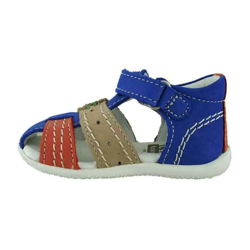 Sandales fermées Bigbazar - Bleu/Beige/Orange-2