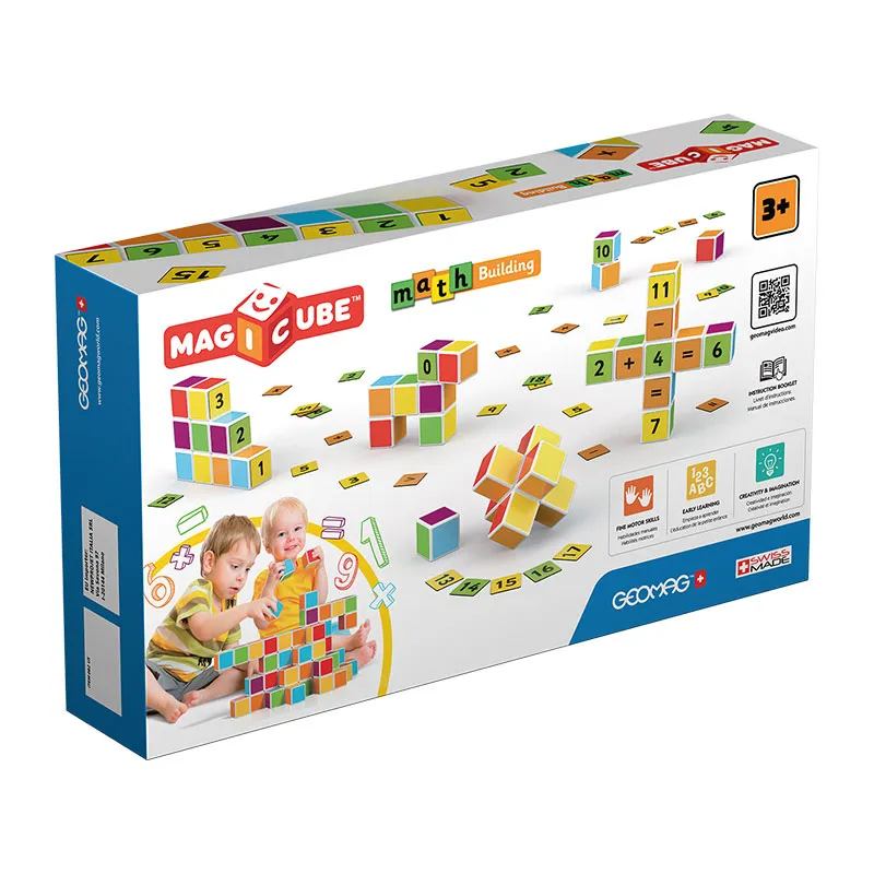 10 Cubes magnét. Maths Building - 3+-1
