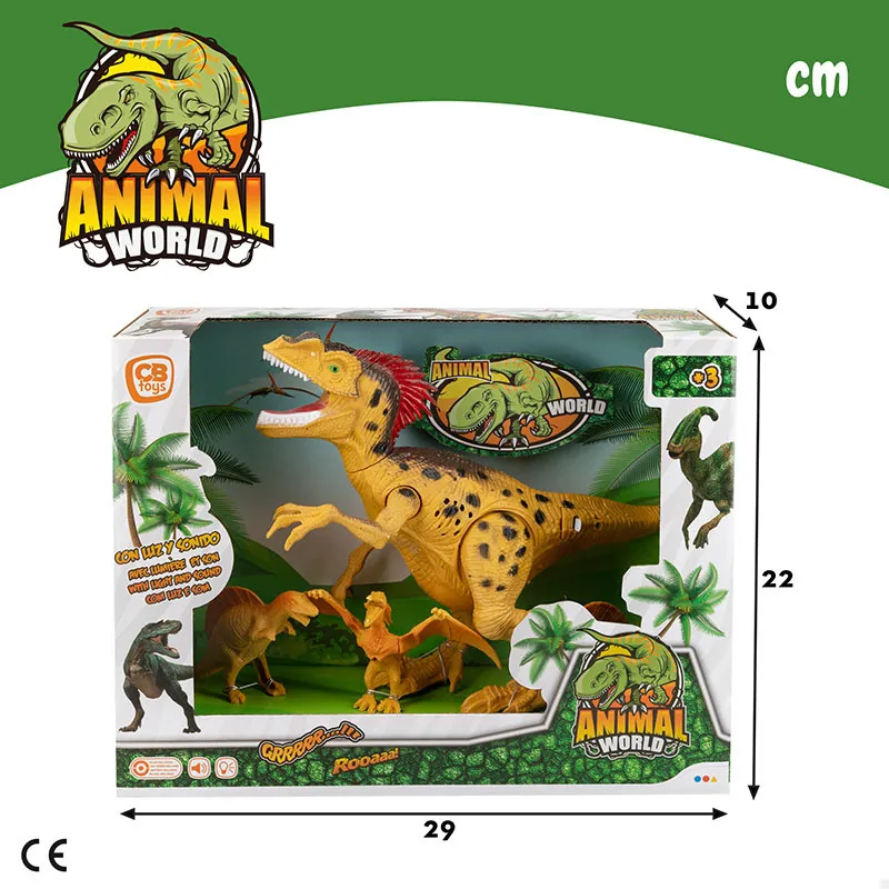 Coffret de dinosaures Son & Lumière 4pcs - 36m+-6