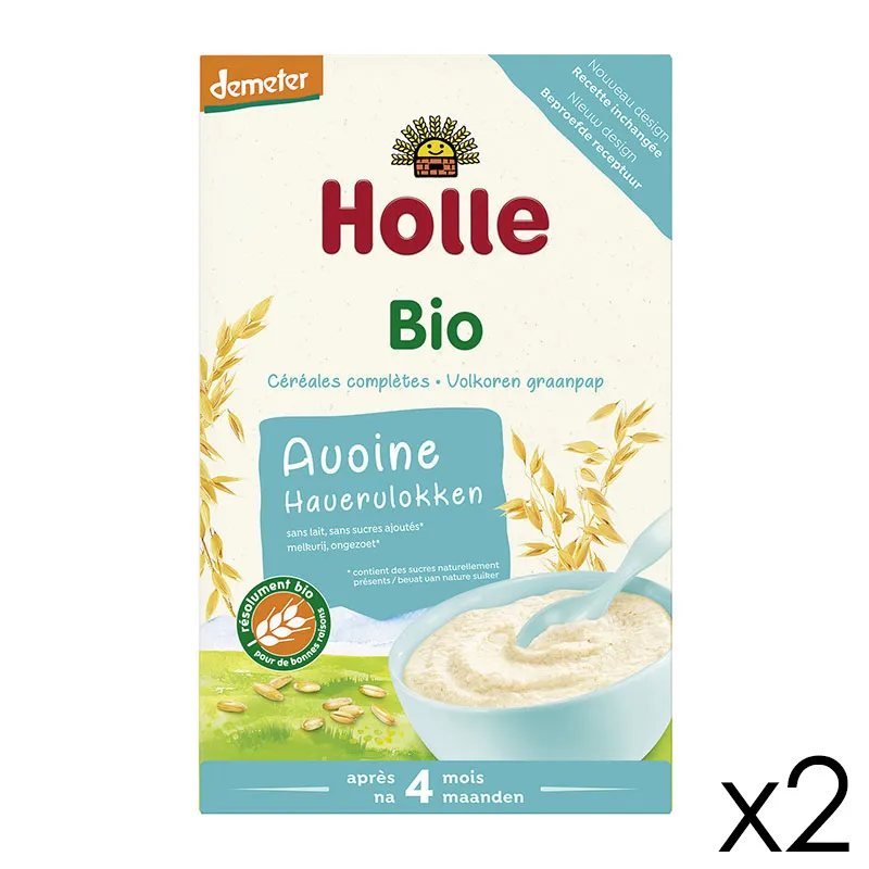 2x250g Céréales complètes Avoine BIO - 4m+-0