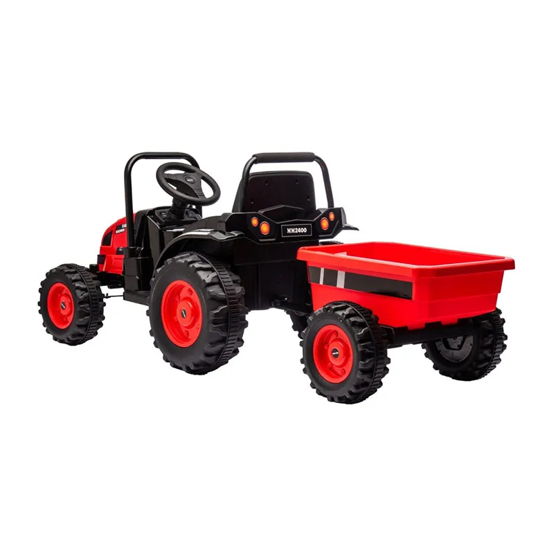 Tracteur à batterie avec remorque Farmer Rouge - 36m+-3