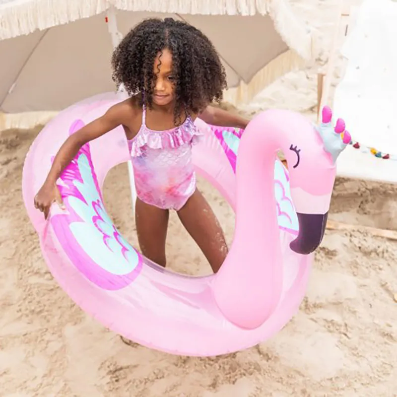 Bouée gonflable Flamant Rose Ø104cm - 6+-0