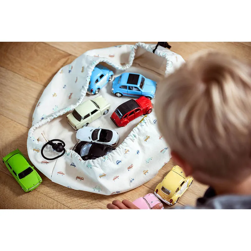 Mini Sac à jouets Voitures - ø40cm-8