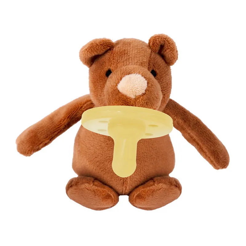Peluche sucette Ourson Marron - 0m+-0