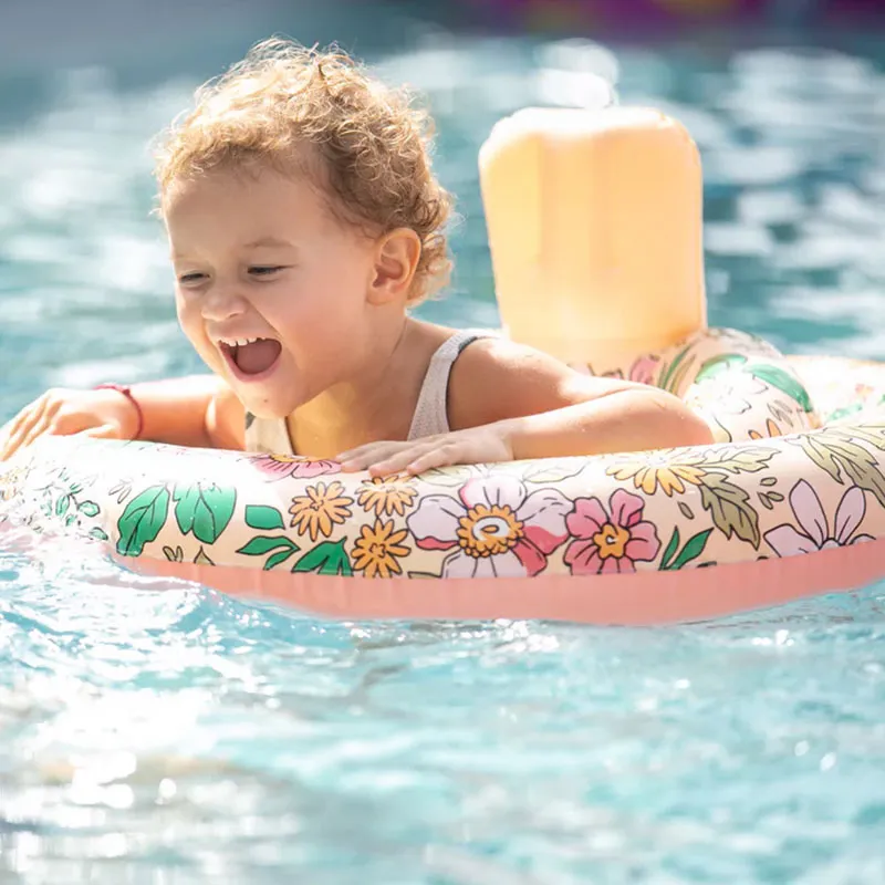 Siège flottant Bébé Fleurs Roses Ø69cm - 0-1+-2