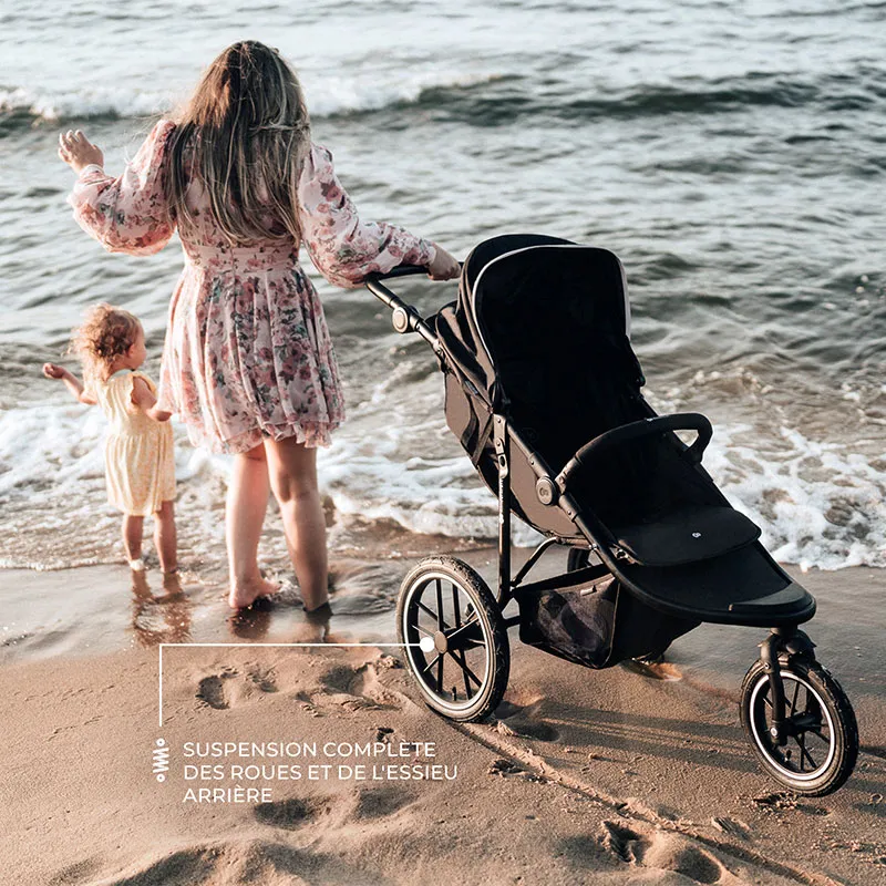 Poussette 3 Roues Helsi 2 Black - 0m+-12
