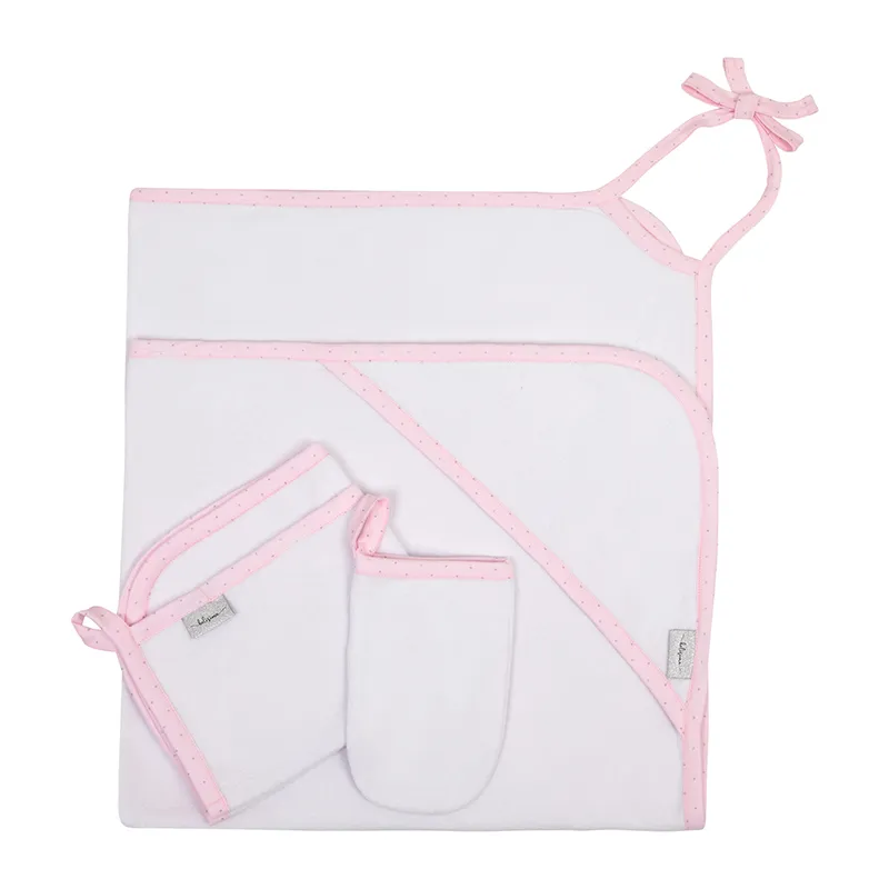 Cape de bain + access Blanc - 3pcs-0