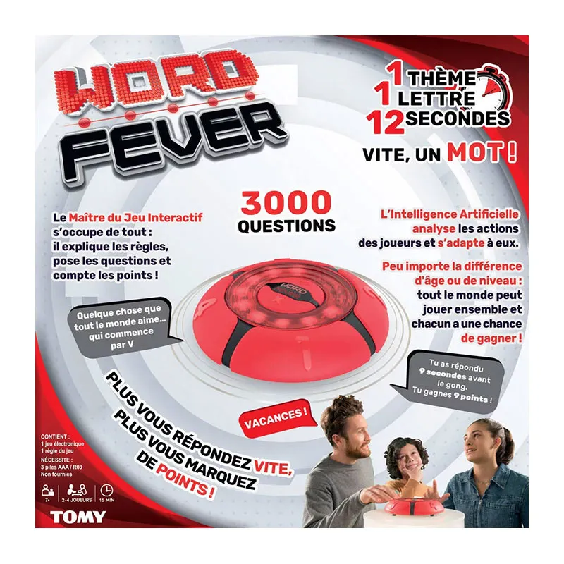 Jeu d'ambiance Word Fever - 7+-2