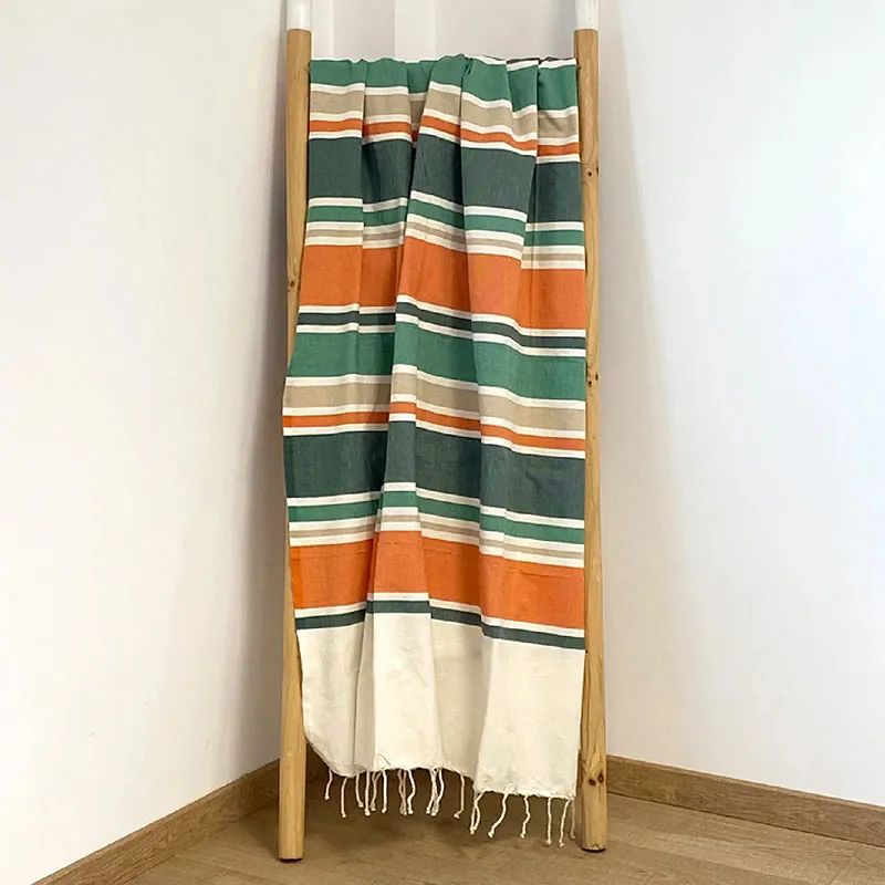 Fouta Helios Vert - 100x200cm-1