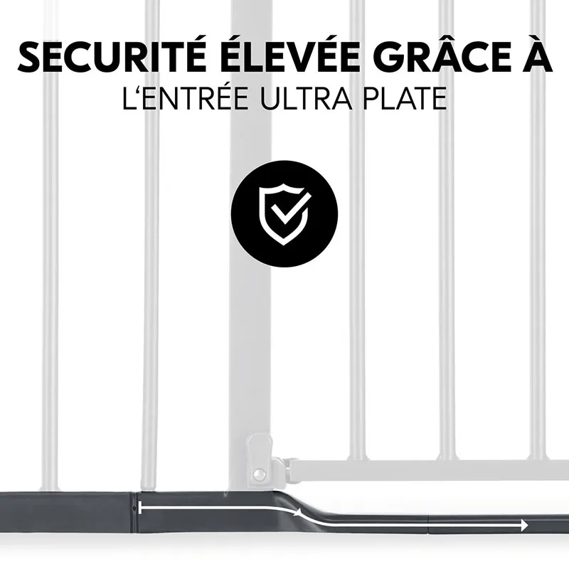 Barrière de sécu. Clear Step Autoclose 2 + Extension Dark Grey - 75-80+9cm-5