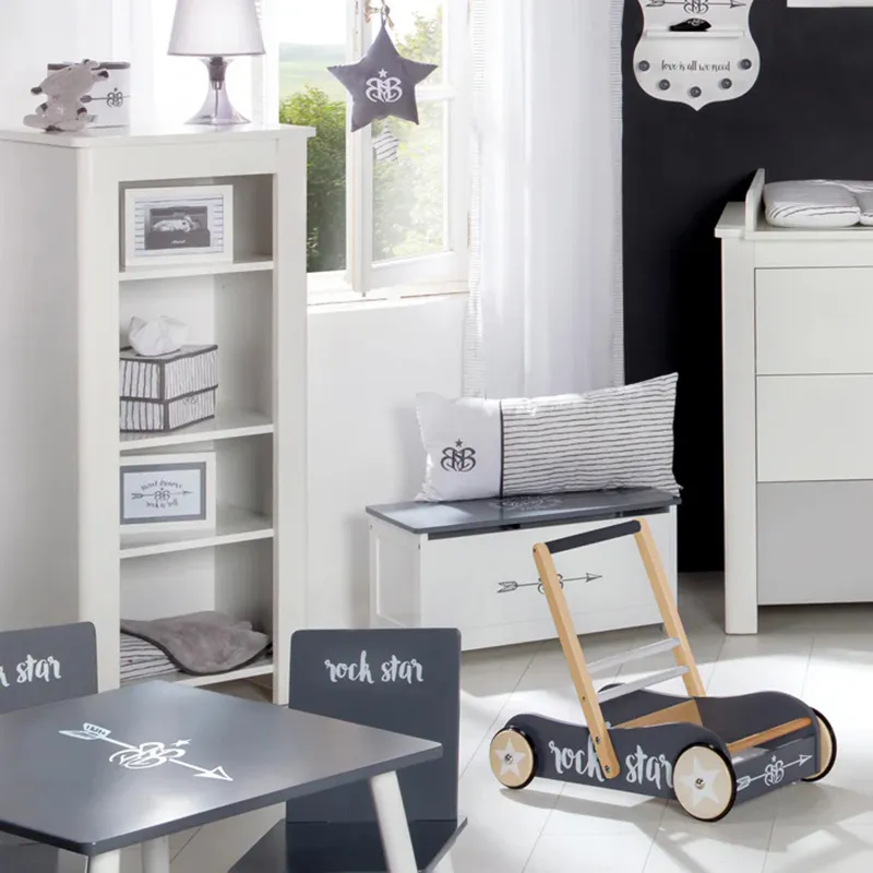 Banc-Coffre à jouets Rock Star Baby Bois - 30x60x32cm-1
