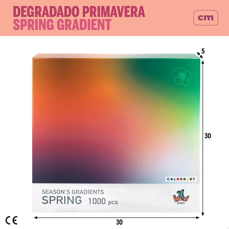 Puzzle des couleurs Printemps 1000pcs - 10+-5