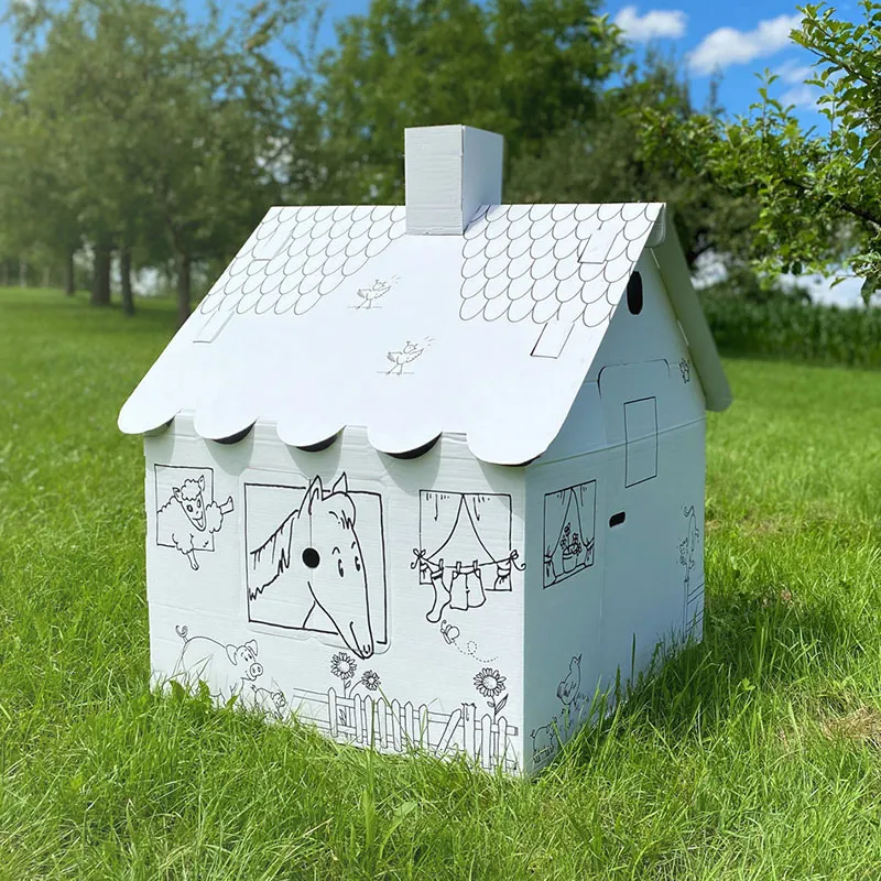 Maisonnette à peindre Carton - 36m+-0