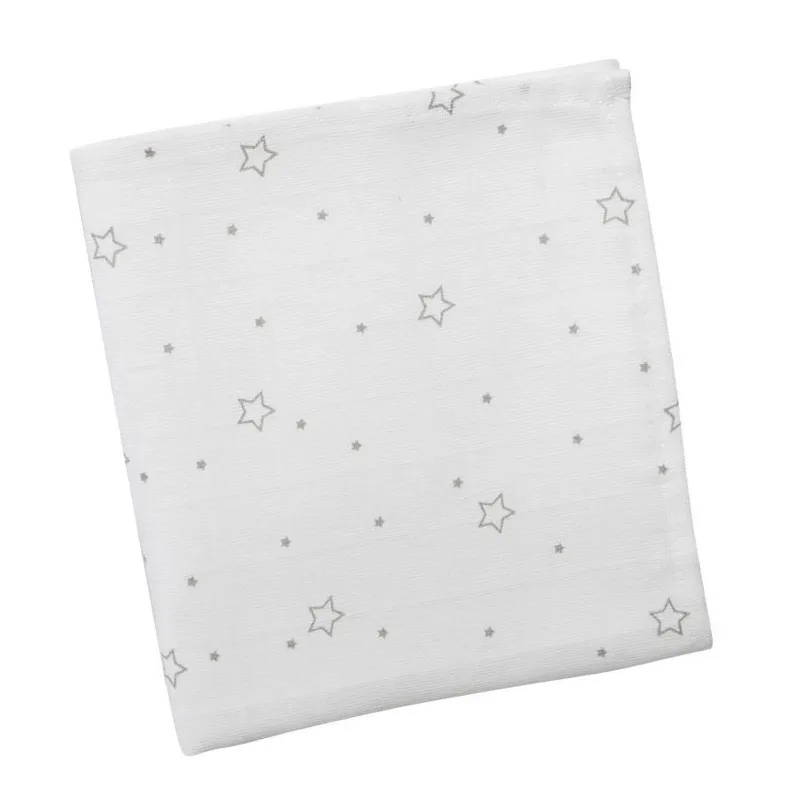 Maxi Lange Étoiles Gris - 120x120cm-0