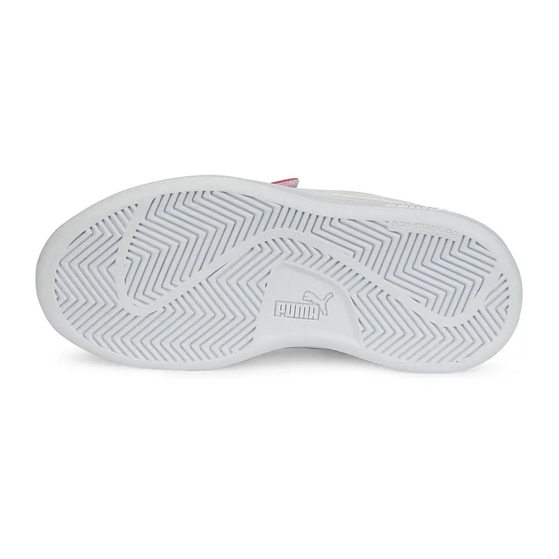 Baskets Fille Smash V2 Buck - Rose/Blanc - PUMA-5