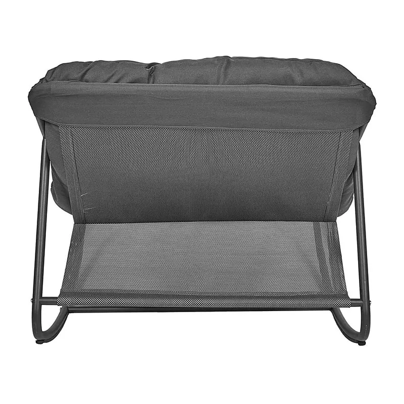 Fauteuil à bascule tenerife Gris - 78x108x73cm-4