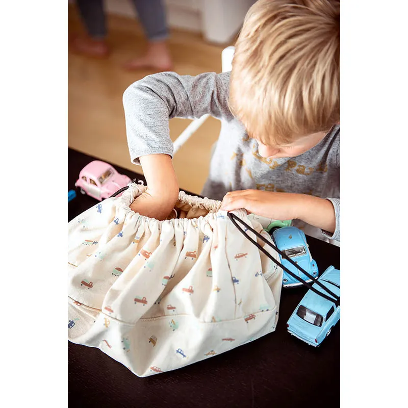 Mini Sac à jouets Voitures - ø40cm-4