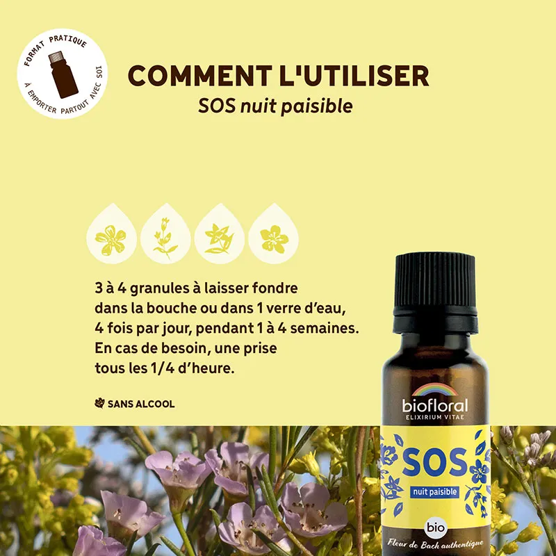 Sos secours nuit paisible granules BIO - 19,5gr-3