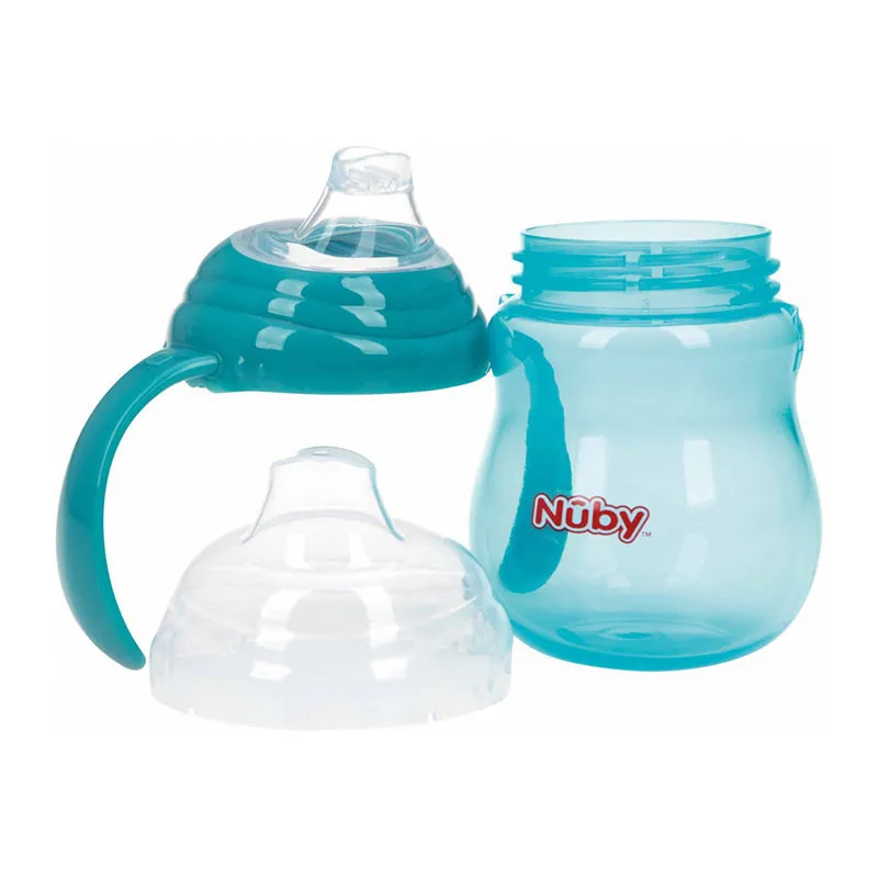Gobelet anti-goutte avec anses 270ml Aqua - 6m+-1