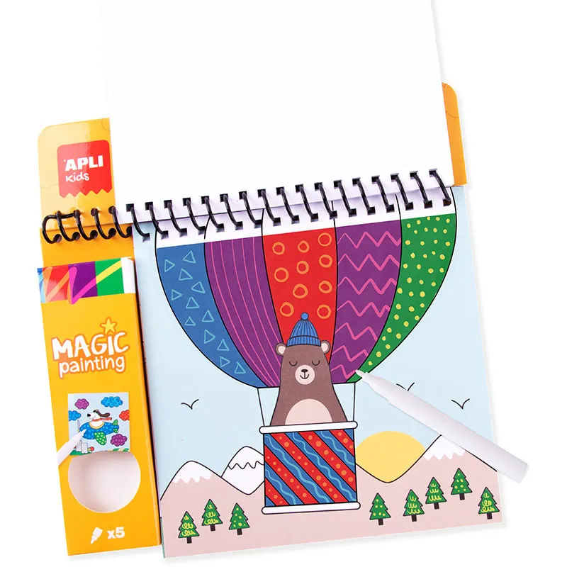 Bloc de coloriage Magique + feutres Animaux - 36m+-1
