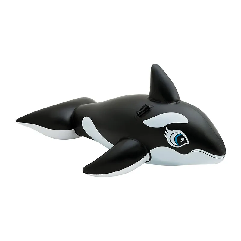 Baleine géante gonflable à chevaucher - 190x118cm-0