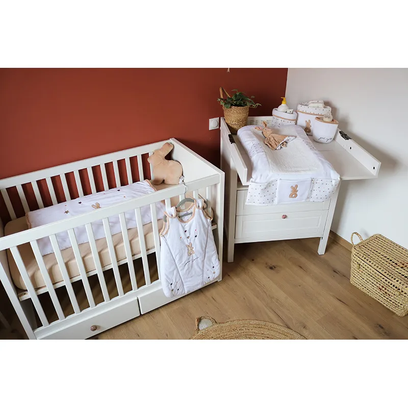 Matelas à langer Étoile Marron - 70x50cm-3