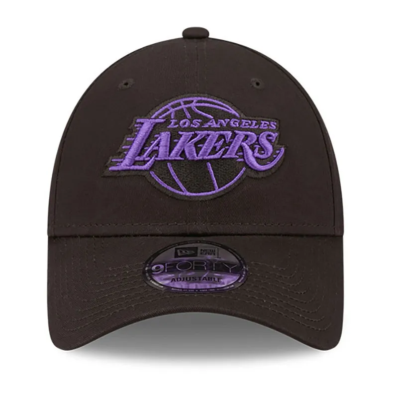 Casquette 9Forty LA Lakers neon Adulte - Noir-1