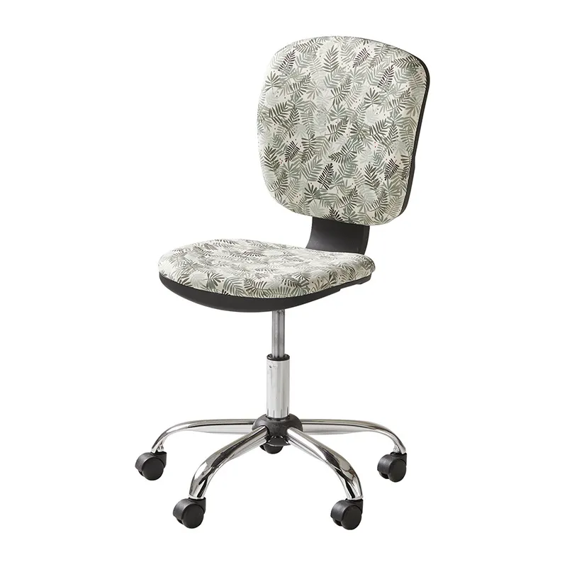 Chaise de bureau à roulettes Palmiers Vert - 81 à 91x42x38cm-2
