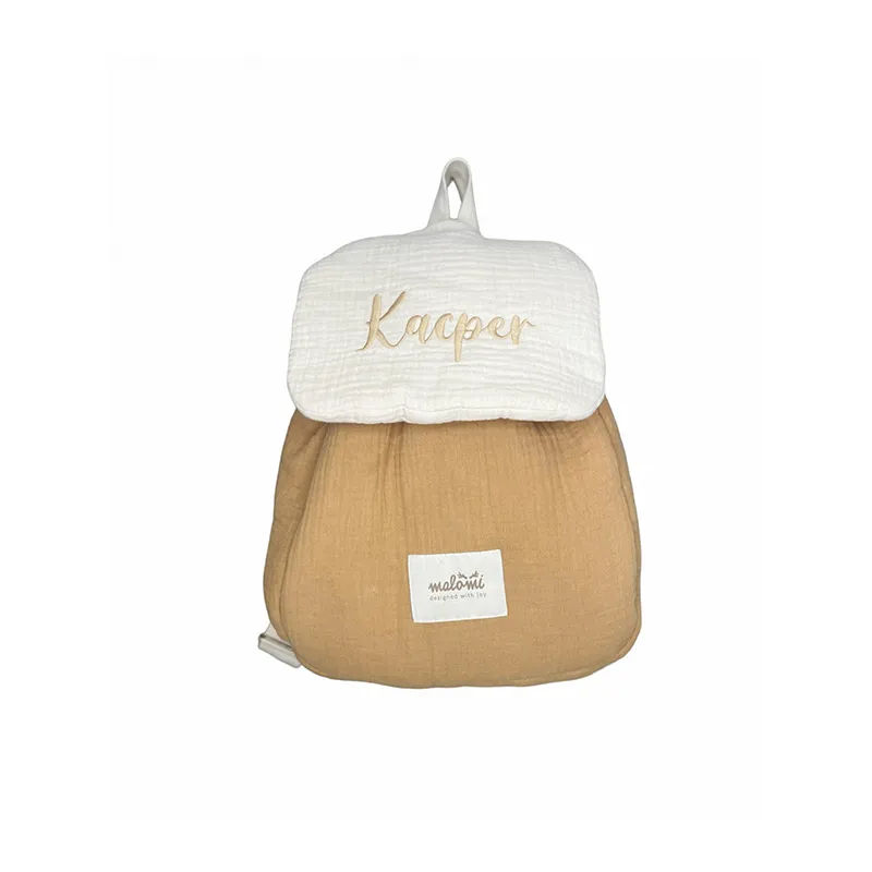 Sac à dos Mousseline camel - 37x31x11cm-1