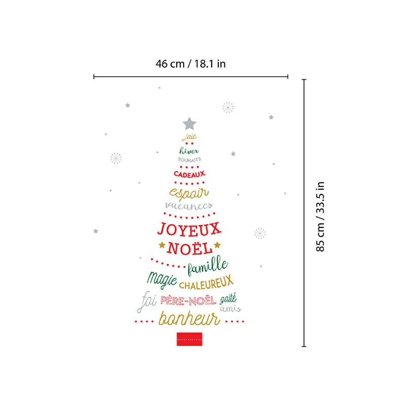 Stickers - Sapin Joyeux Noël & citation-5