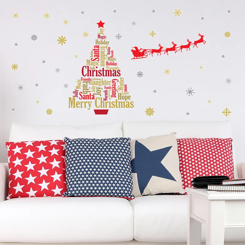Stickers - Traineau du Père-Noël & Citations anglaises-3