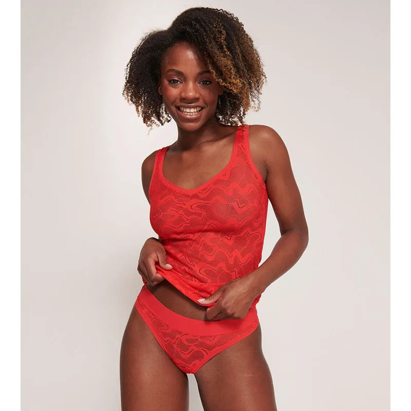 Culote Mini dentelle Sloggi Go - Campari-5
