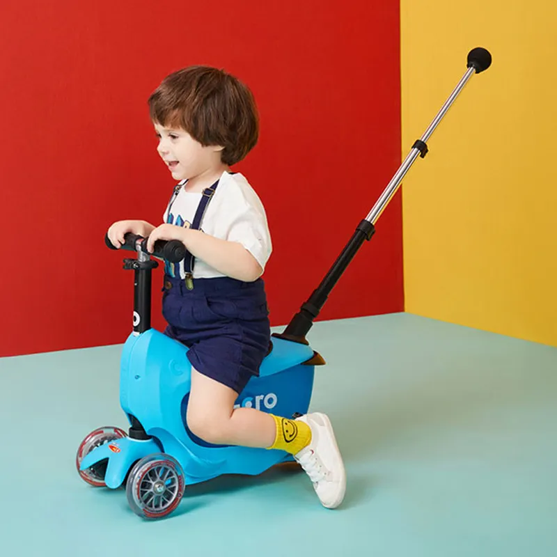 Trottinette évolutive mini2go Deluxe+ Bleu -  12m+-0