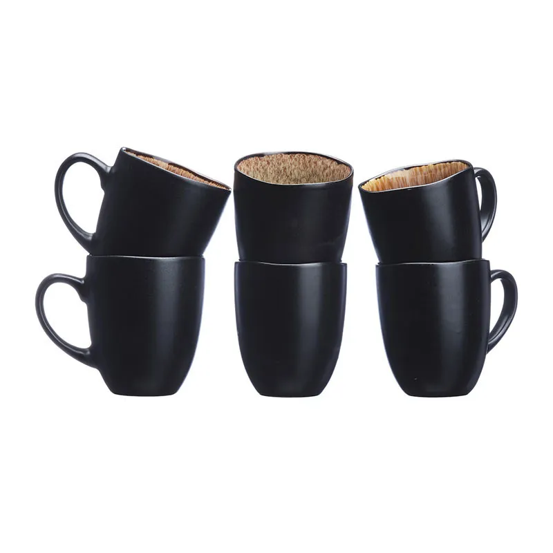 6 Mugs Iris Marron sauvage - 40cl-2