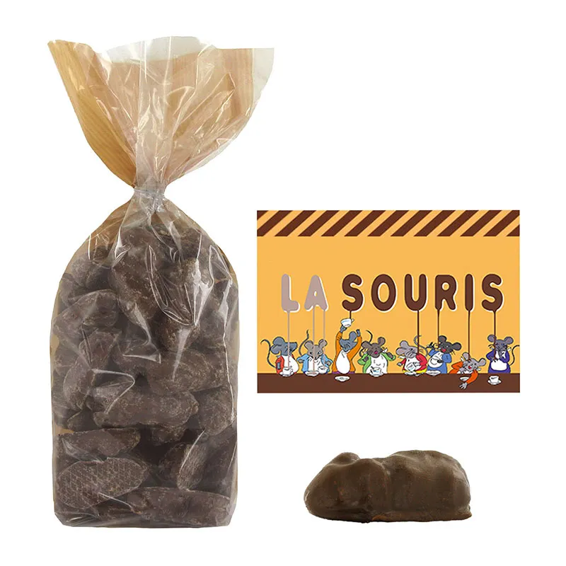 Souris caramel enrobées chocolat au lait - 500g-0